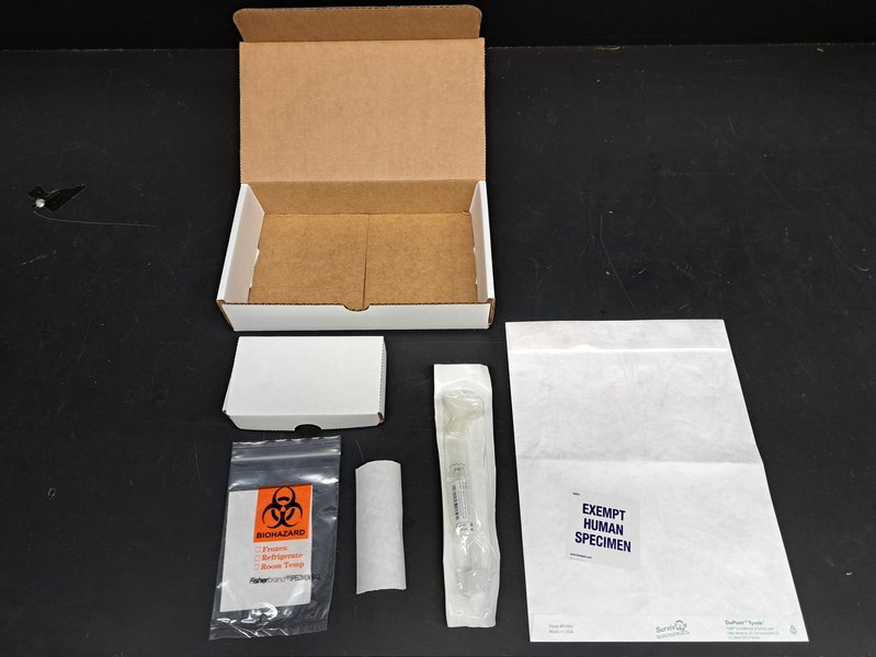 All DNA kit components laid out