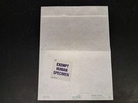 Return envelope with Exempt Human Specimen label