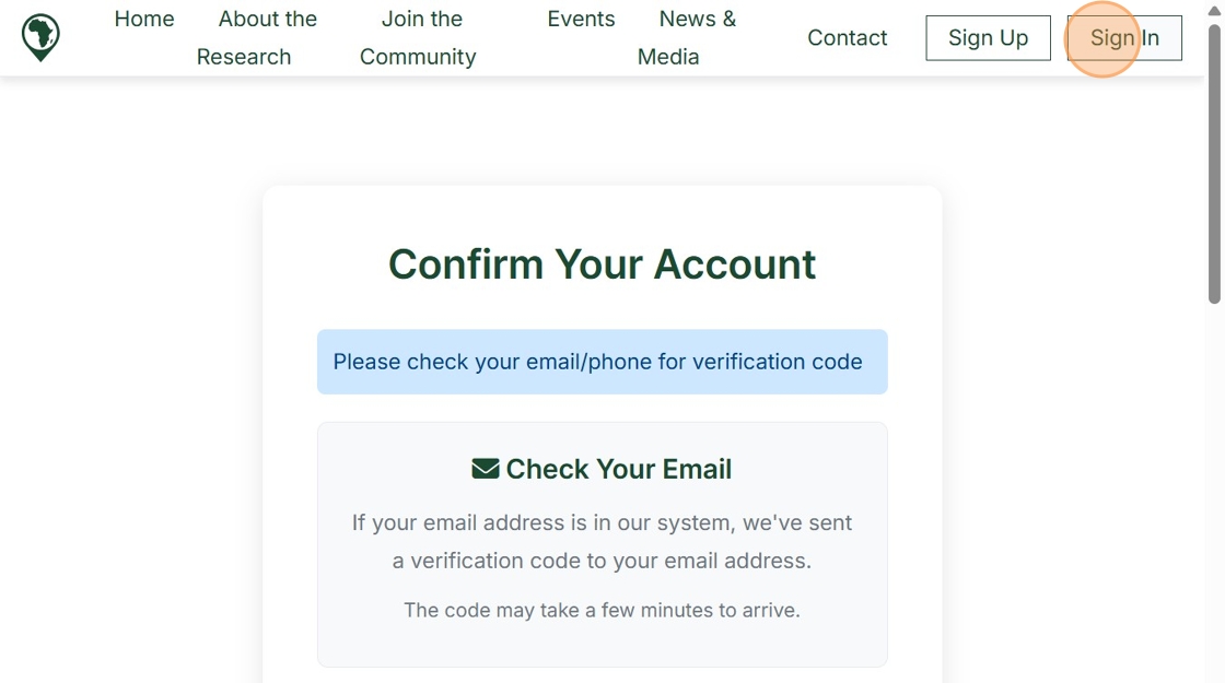 Click Sign In