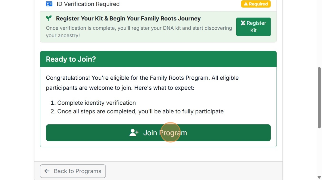 Step 3: Join the Program