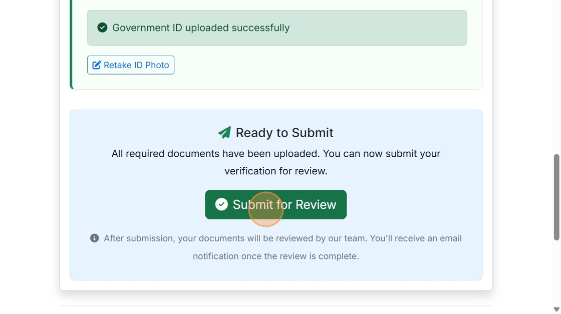 Step 6: Submit for Review